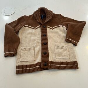 Janie and Jack Tan Ribbed Sweater